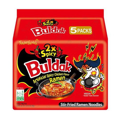 Samyang Buldak Ramen 2X Xtreme Spicy Red (5 pack), 700 GM