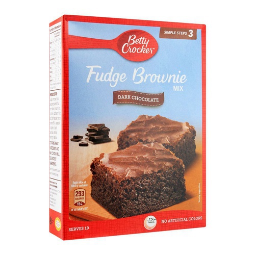 Betty Crocker Dark Chocolate Fudge Brownies, 500 gm