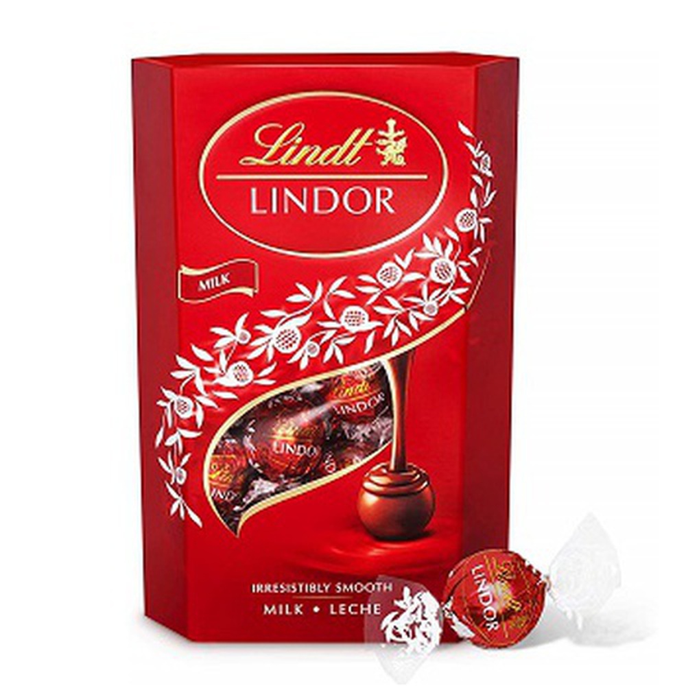 Lindt Lindor Milk Chocolate Gift Box (40 Pcs Box) Imported Chocolate, 500 gm