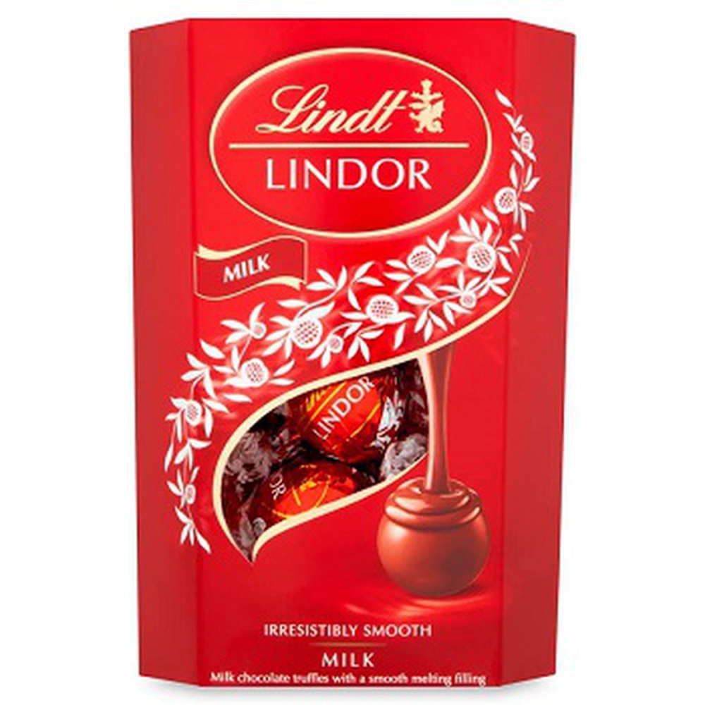Lindt Lindor Milk Chocolate Gift Box (16 Pcs Box) Imported Chocolate, 200 gm
