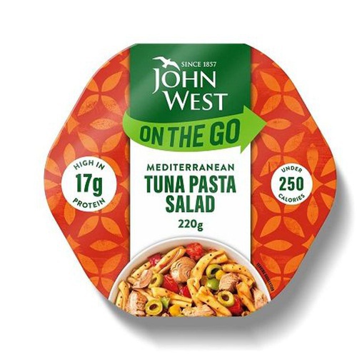 Johnwest Tuna Light Lucnh Mediteranean Tuna Pasta Salad, 220 gm