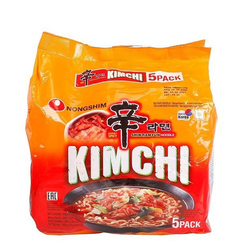 Nonghshim Shin Raymun Kimchi (5 Pack) Noodles, 600 gm