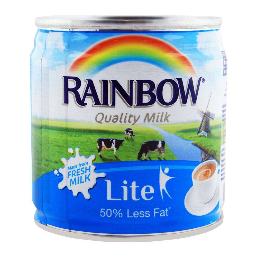 Rainbow Lite Milk, 50% Less Fat, 160ml