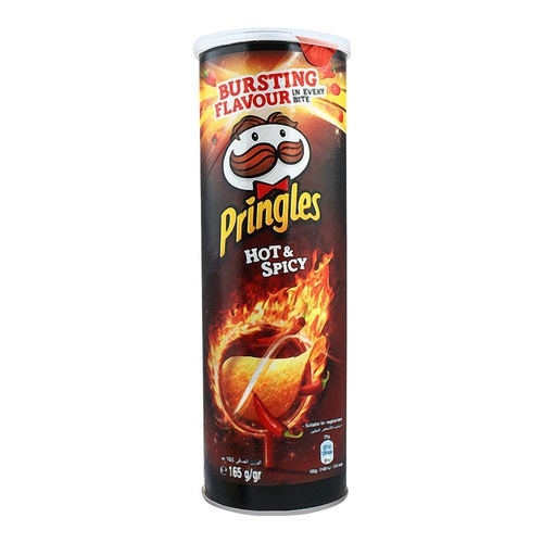 Pringles Hot & Spicy Chips , 165 gm