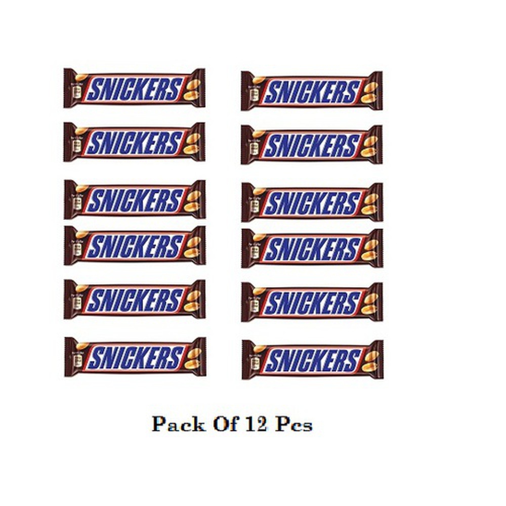 Snickers Bar Chocolate (Pack Of 12 Pcs), 51 gmx12