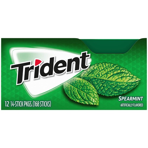 Trident Sugar Free Spearmint Gum, 14 Sticks