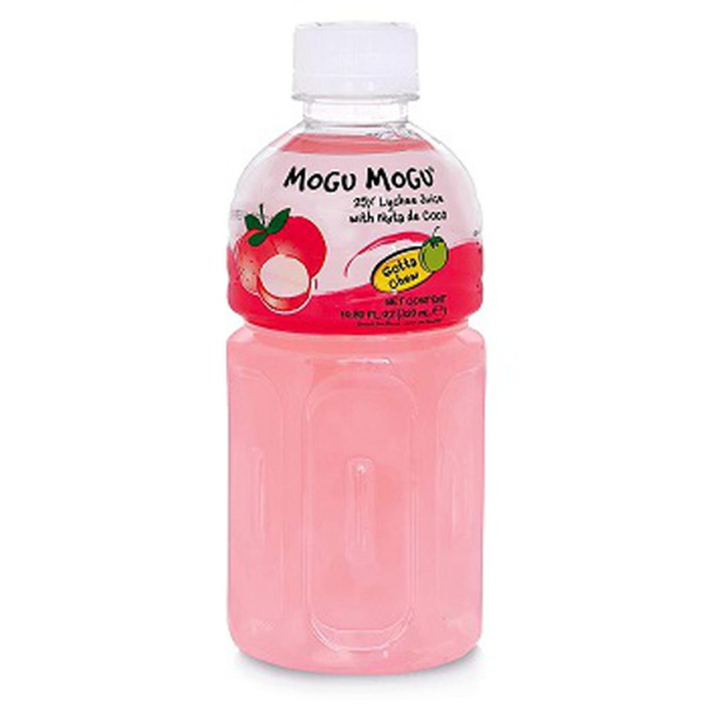 Mogu Mogu Lychee Flavored Drink With Natta De Coco ,320 ml (Pack Of 6)