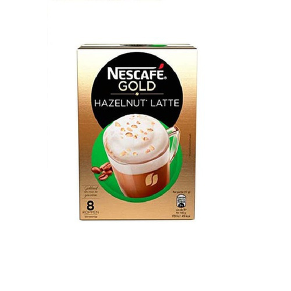 Nescafe Gold Cappuccino Hazelnut Latte 8 Sachet , 136 gm