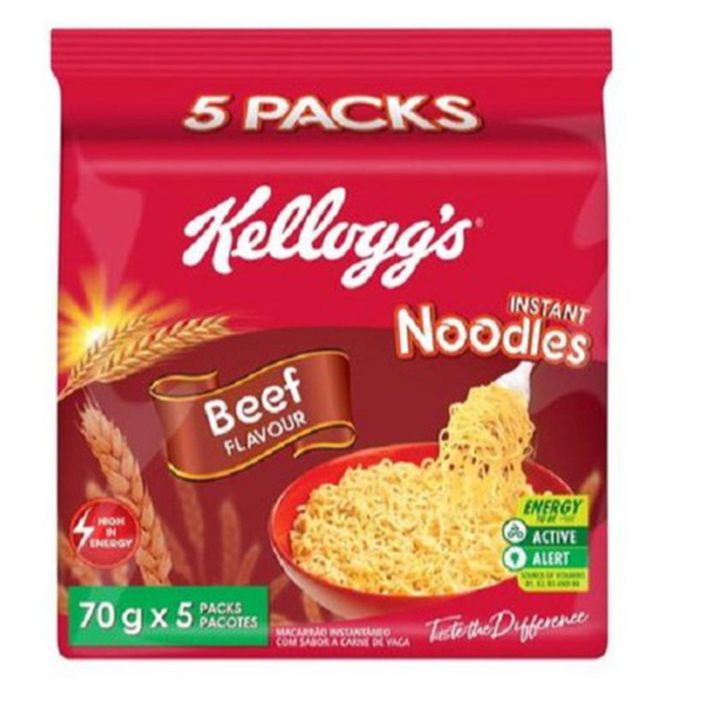 Kelloggs Multi Pack Noodles Beef (5 S), 350 gm