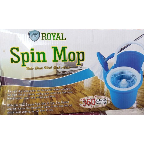 Royal Spin Mop Make House Work Much Easier 360 Rotation Push/Pull