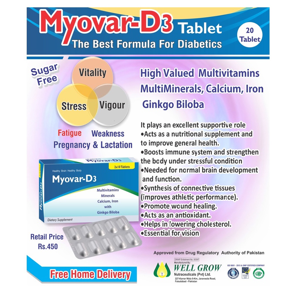 Myovar-D3 Tablet
