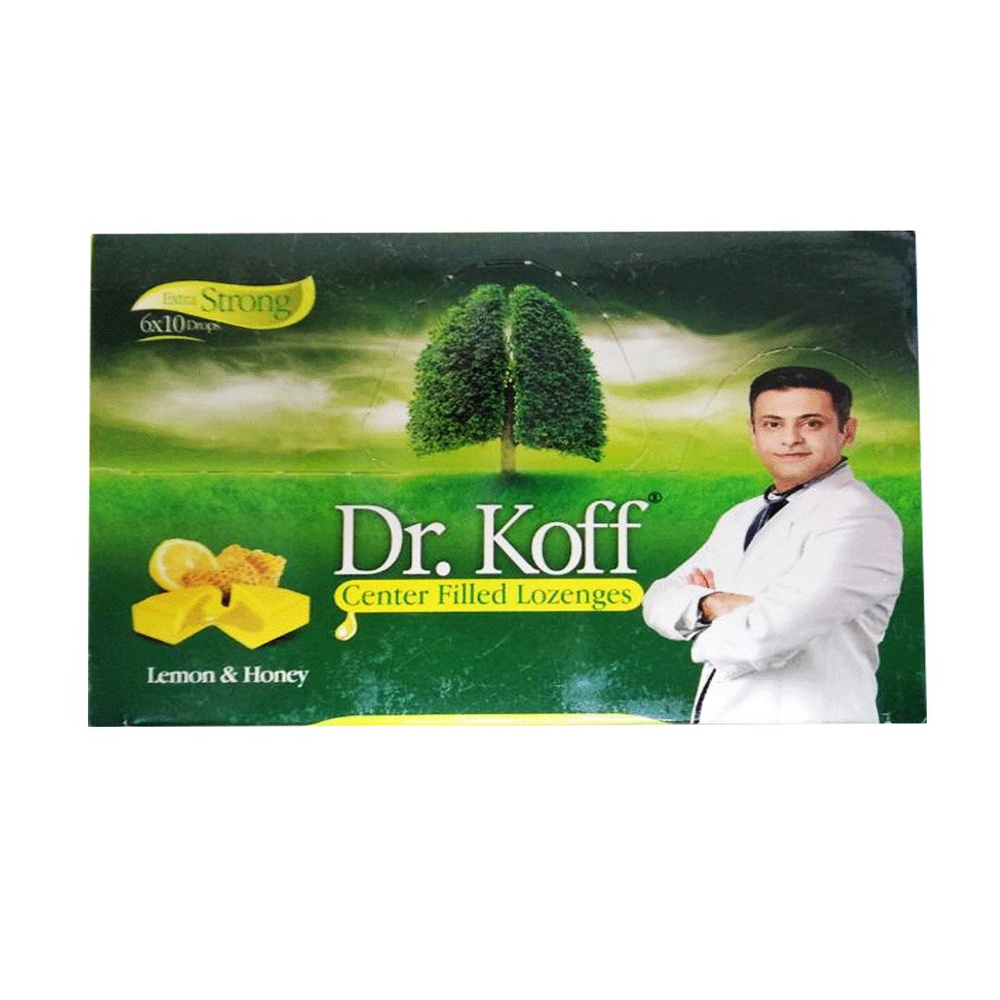 Dr. Koff Lemon & Honey Lozenges, 60 Ct