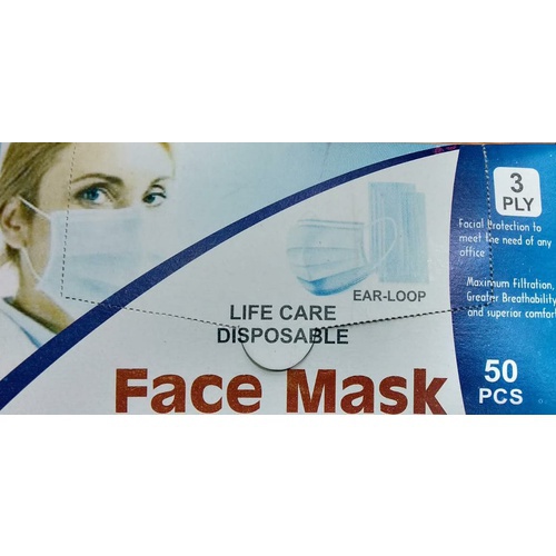 Black Face Mask 50 pcs
