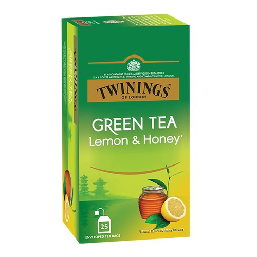 Twinings Green Tea Lemon & Honey, 25 Teabags, Green Tea, Sweet Honey & Tangy Lemon