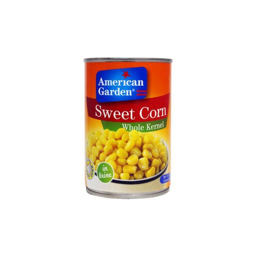 American Garden Sweet Corn Whole Kernel Canned Net 400g