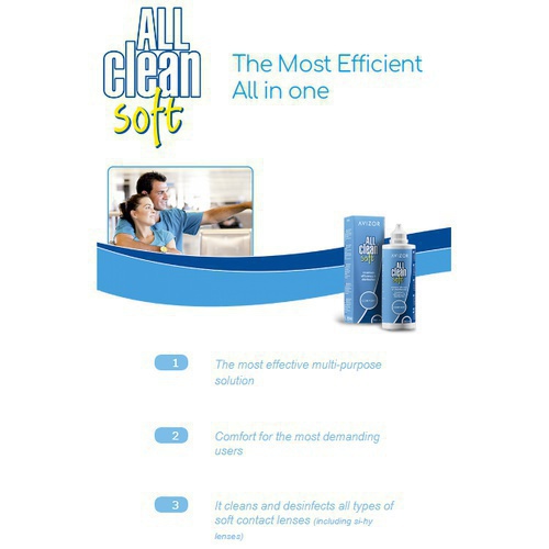 ALL CLEAN SOFT AVIZOR 100/350ML Contact Lens Solution