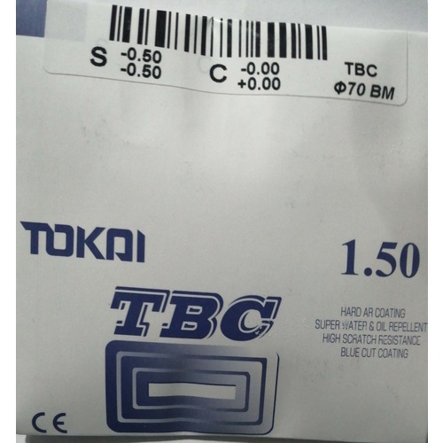 TOKAI 1.50 TBC BLUE FILTER BLOW MARK