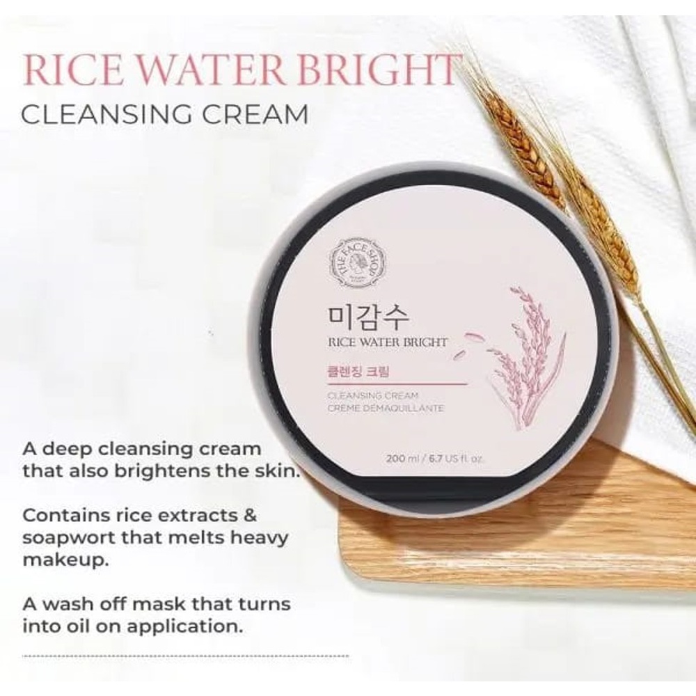 The FaceShop Rice Water Bright Cleansing Cream 200ml