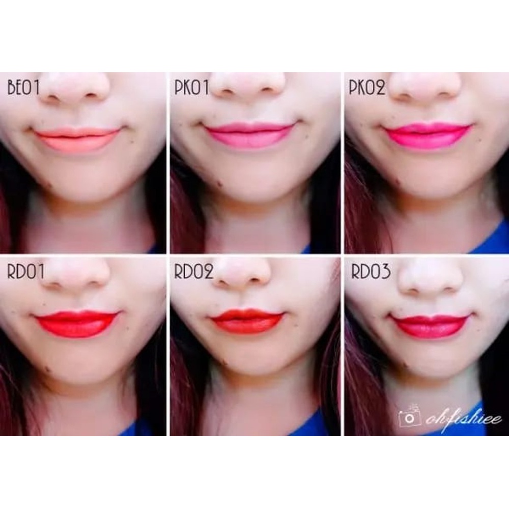 The FaceShop Flat Velvet Lipstick PK02 Be My Pink