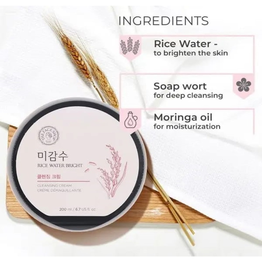 The FaceShop Rice Water Bright Cleansing Cream 200ml