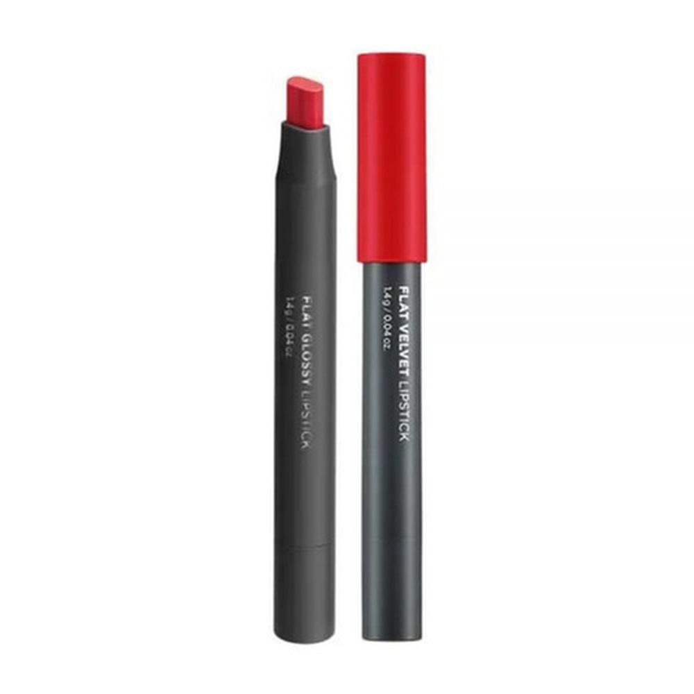 The FaceShop Flat Velvet Lipstick RD01 Landon Red