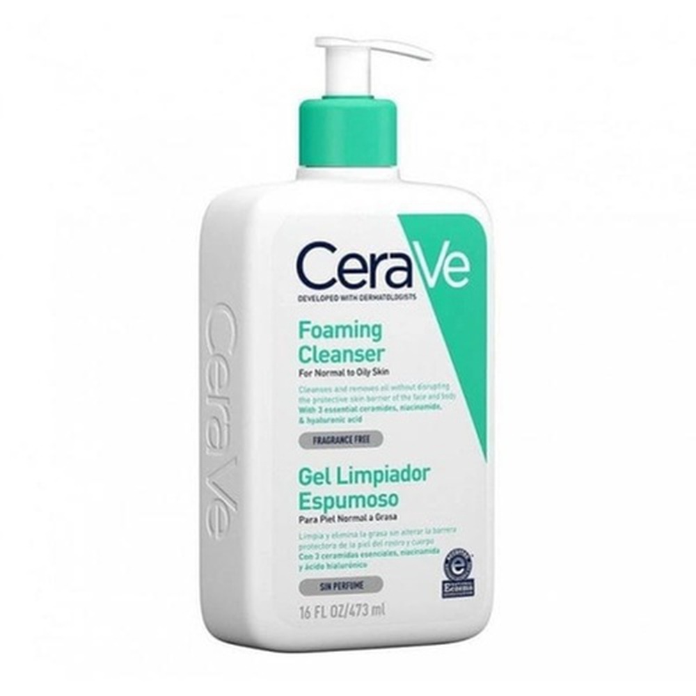CeraVe Foaming Facial Cleanser for Normal to Oily Skin 473ml
