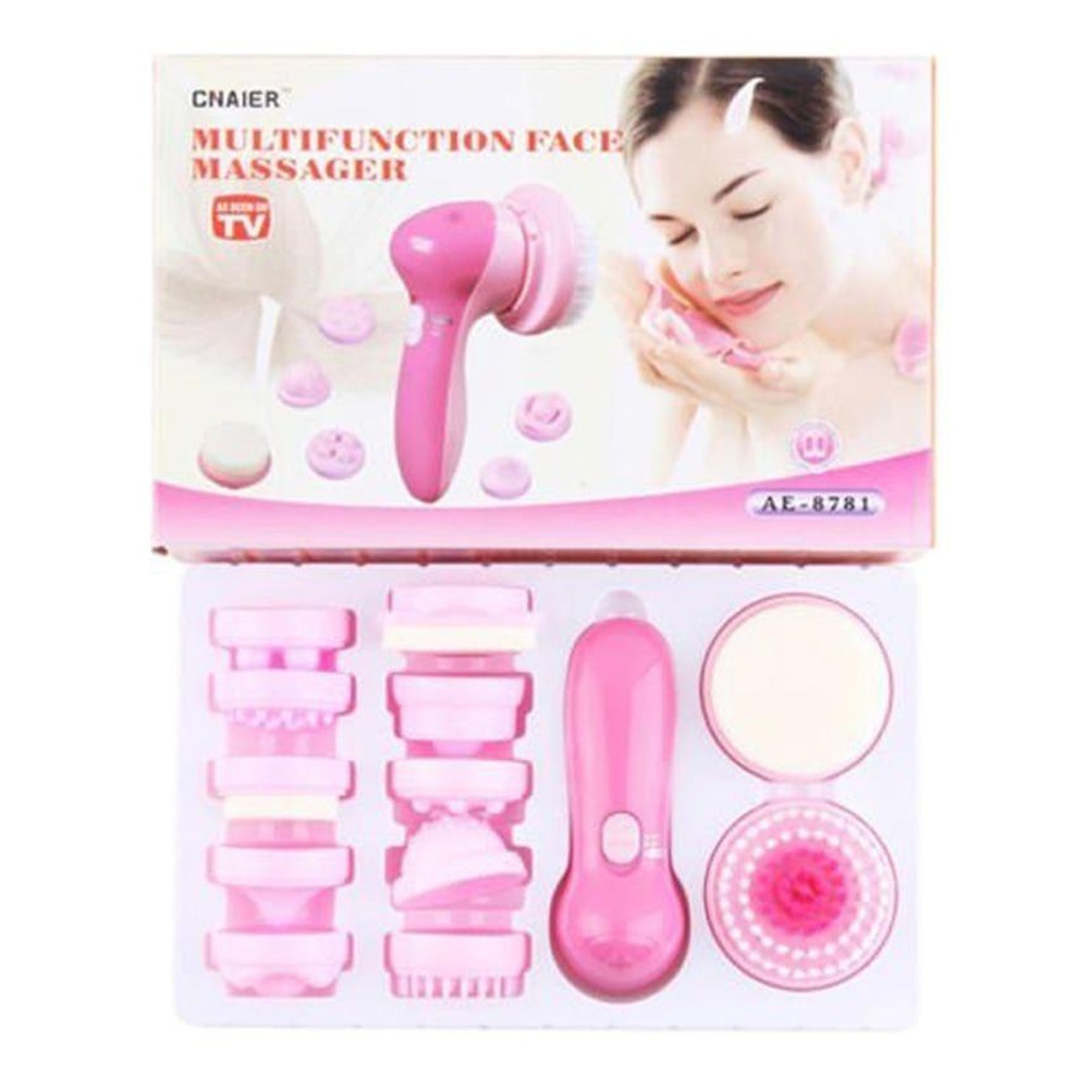 12 In 1 Battery Operated Body Face Foot Skin Care Wash Brush Cleaner Set Tool Facial Cleanser Scrub Clean SPA Beauty Massager