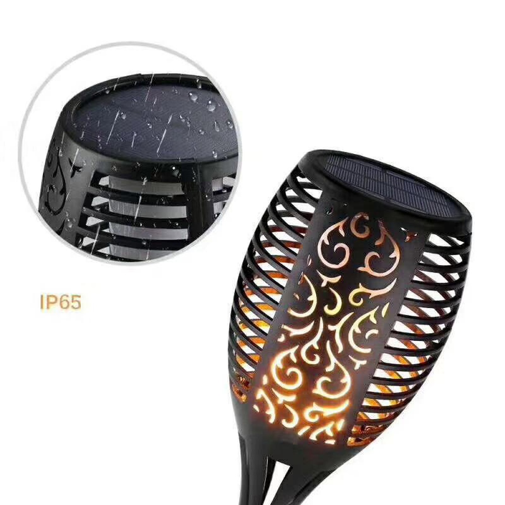 LED Solar Torch Light Dancing Flames LED Outdoor Flickering Torches Lantern Waterproof Light
