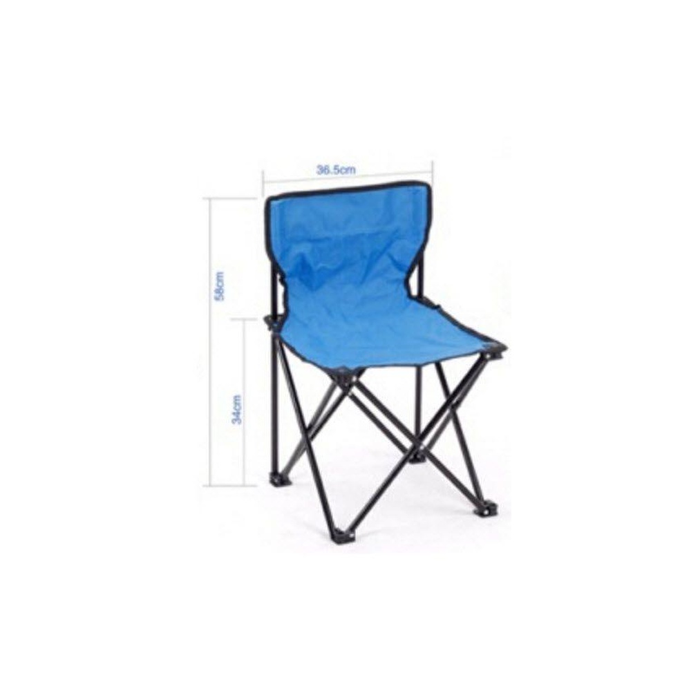 Foldable Camping Chair with Carry Bag – Blue