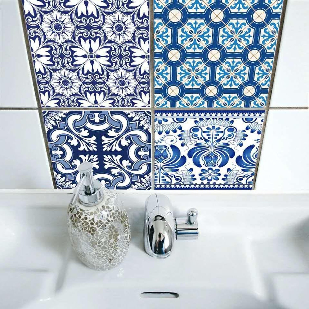 Pack of 48 - Geometrical Talavera Tiles Stickers