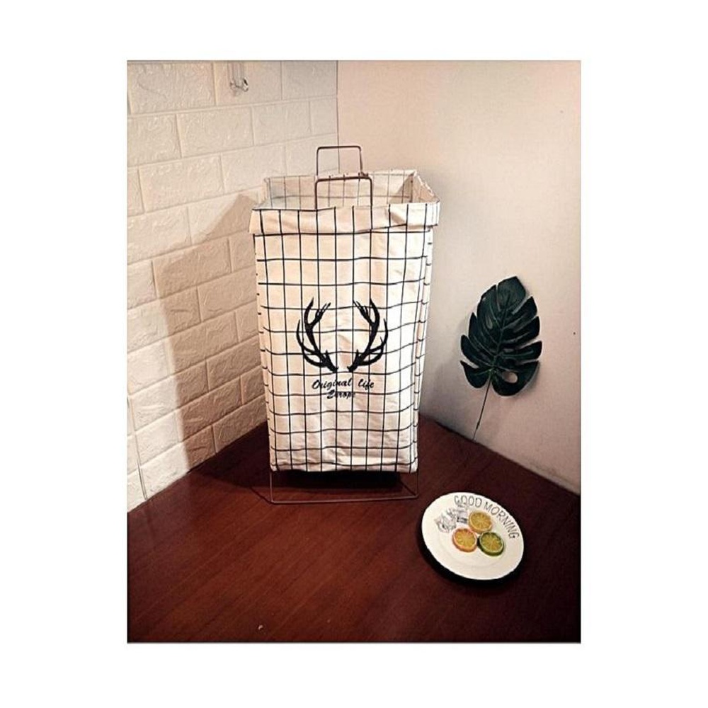Foldable Laundry Bag With Metal Frame