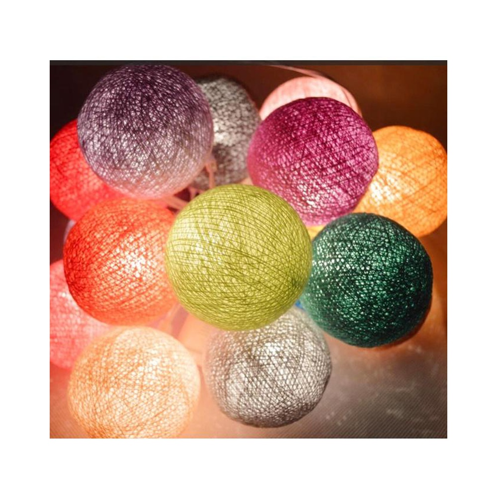 Pack of 20 – Cotton Light Balls – Multicolor