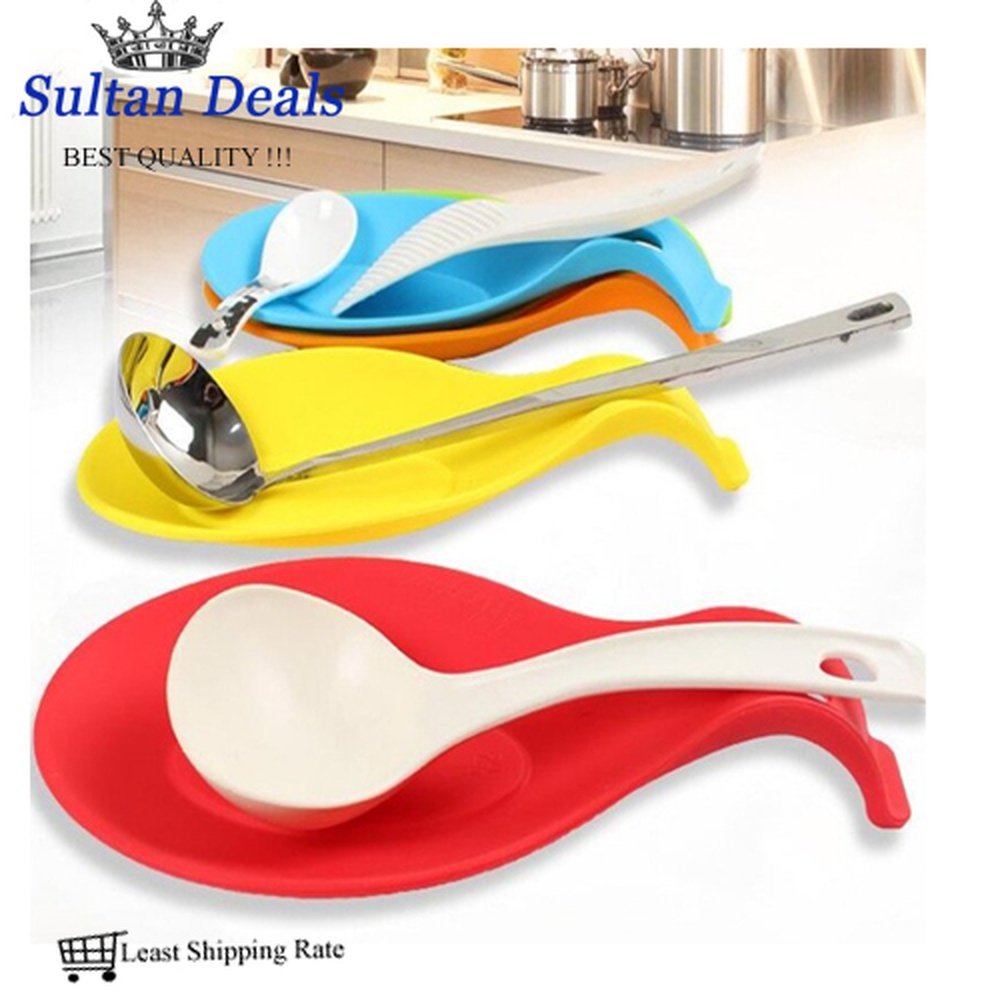 Spoon Rest Holder - Silicone Spatula Rest Holder - 1pcs Multicolored