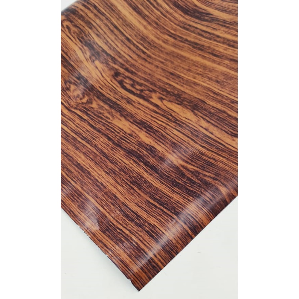 Self Adhesive Wood Grain Furniture Stickers PVC Wallpaper Cabinets Gloss Film Vinyl - 45x200 cm