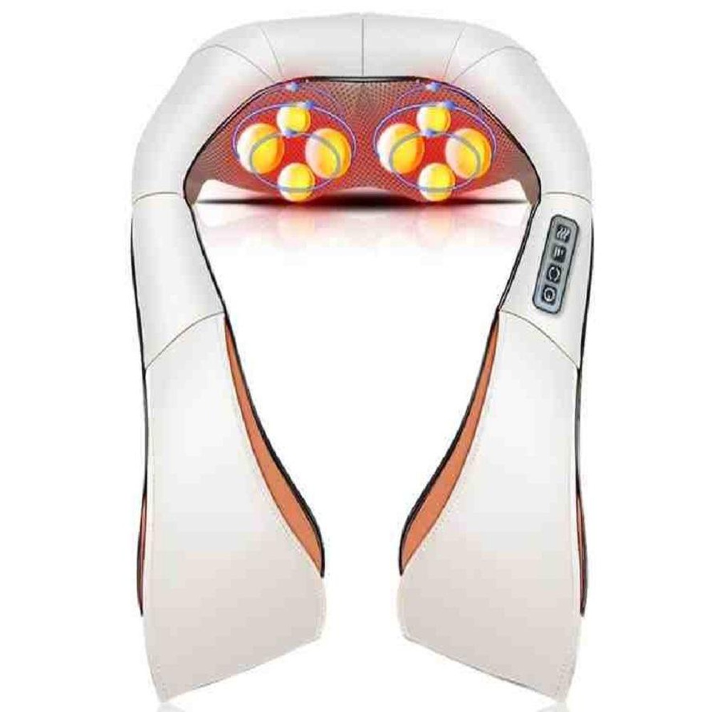 Neck and Back Massager with Heat, Deep Kneading Massager for Neck Back Shoulders Legs & Foot; Full Body Portable Electric Massager