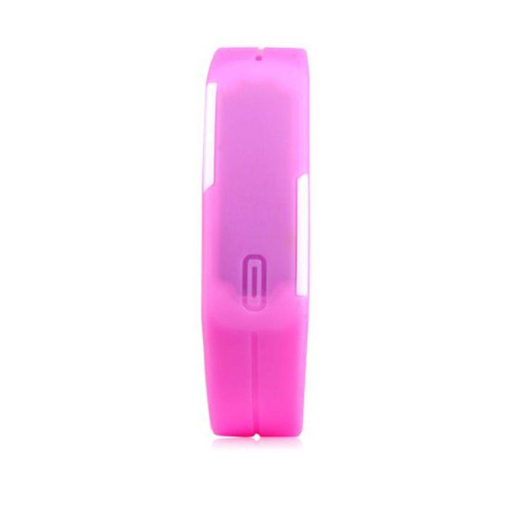 Rubber LED Bracelet Watch for Men – Pink