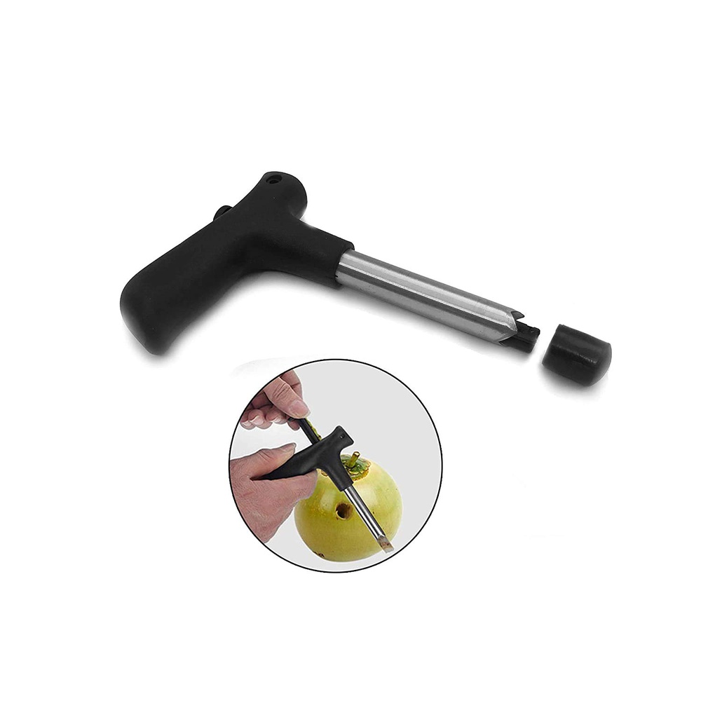 Stainless Steel Coconut Opener Young Water Punch Tap Drill Straw Hole Open Tool Cleaning Stick Tap