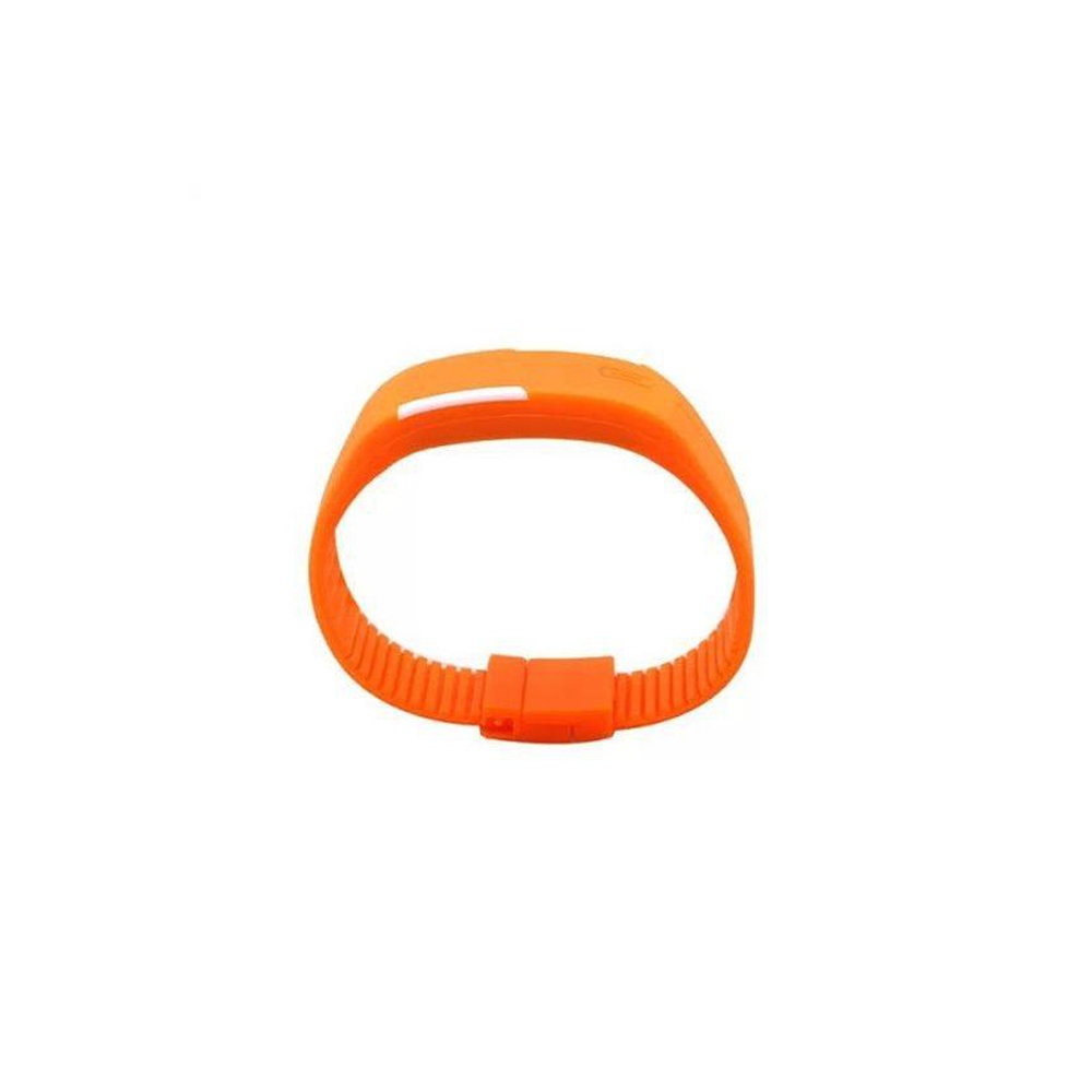 Rubber LED Bracelet Watch for Men – Orange