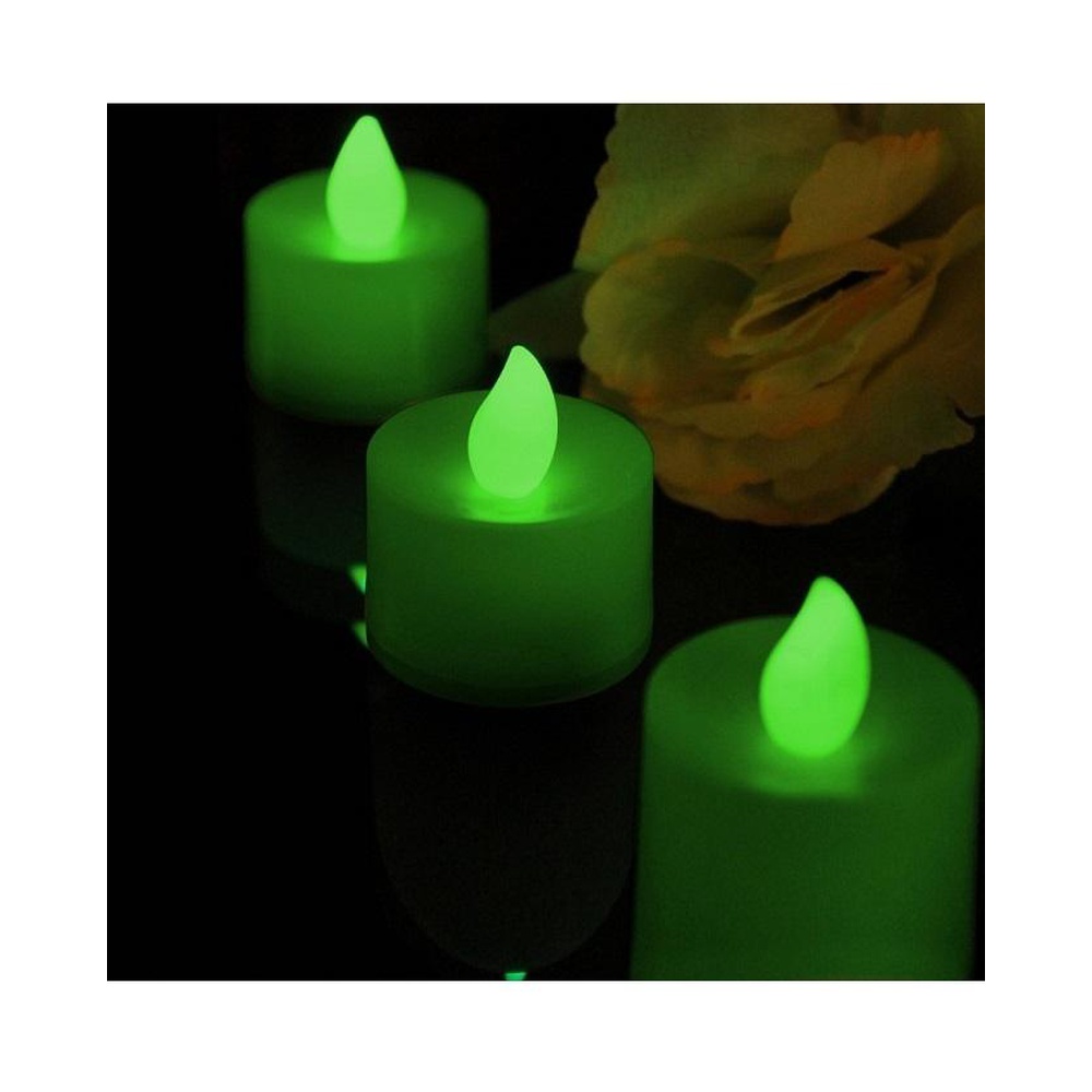 Pakistan Independence Day Special Pack of 24 – Green Light LED Candles