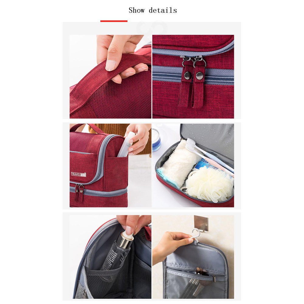 Hanging Multi functional Travel Bag – Black