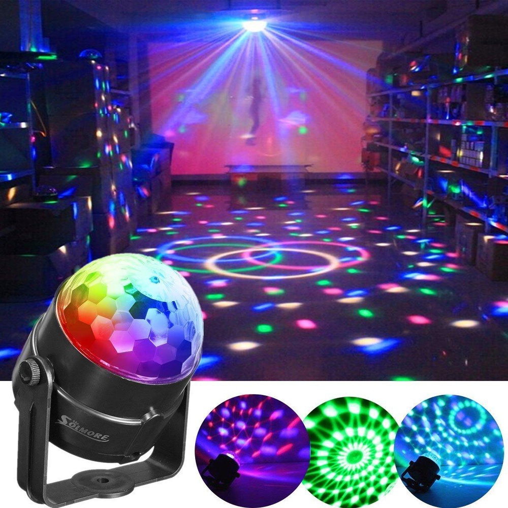Colorful Crystal Magic Rotating Ball Effect Led Stage Lights