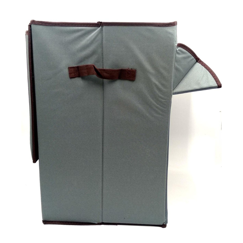 Fabric Folding Laundry Hamper with Quick Drop Window