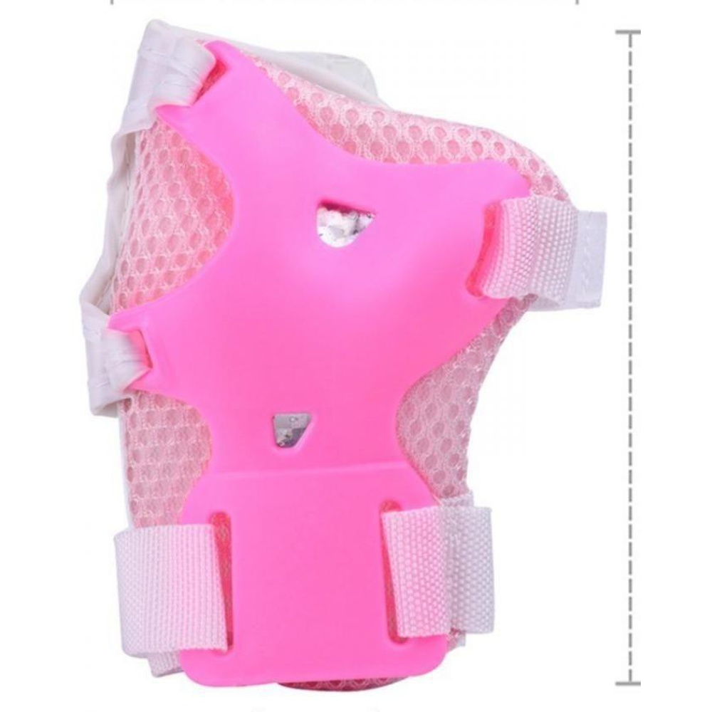 Elbow, Knee & Wrist Protective Safety Gear Pads For Kids – Pink