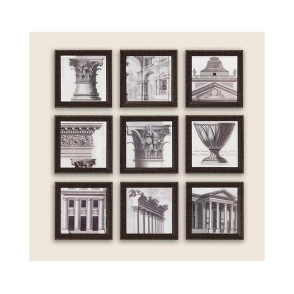 Pack of 9 - Antique Look - Picture Frames