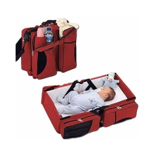 2-In1 Travel Nursery Bag &amp; Carrycot - Red
