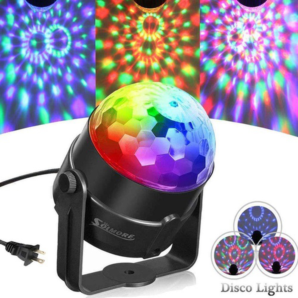 5W RGB Sound Activated DJ Disco Ball Lights Stage Lights