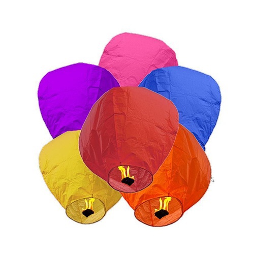 Party Supplies -Sky Lantern – Pack of 3 – Multicolors