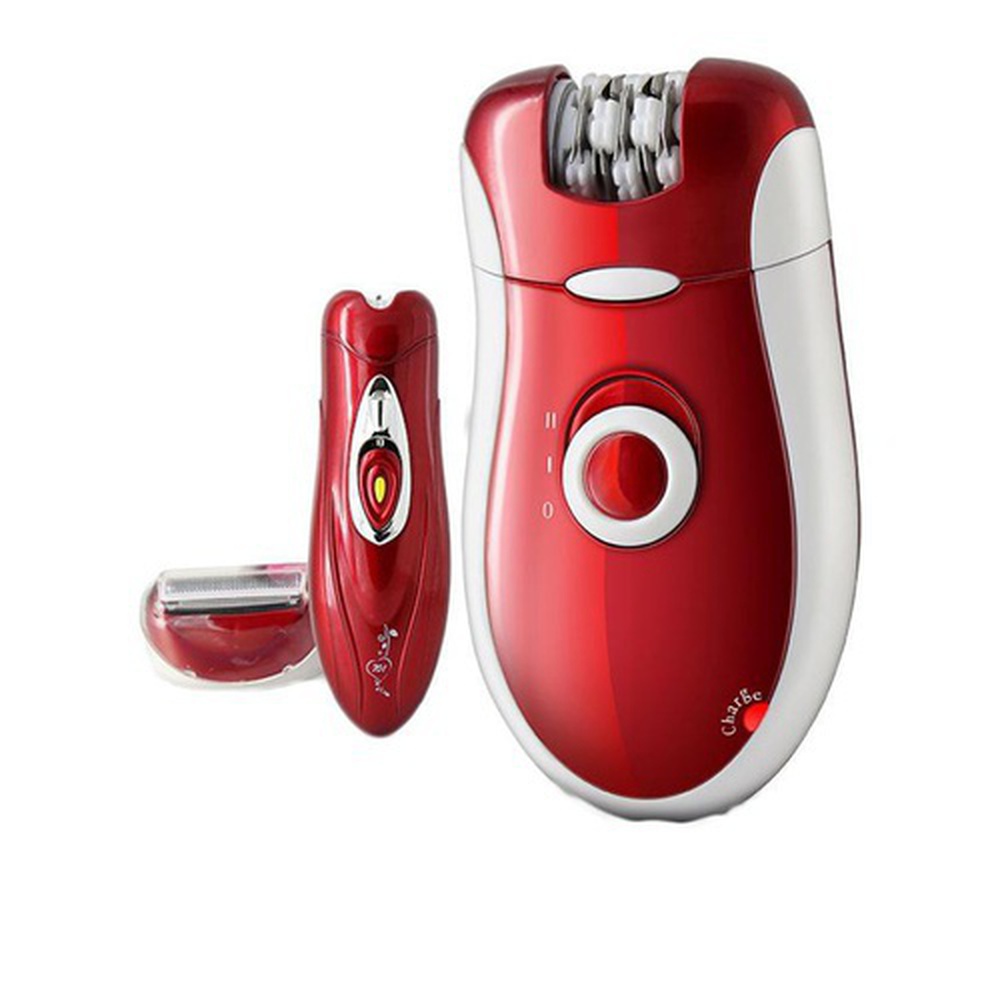 Online Buy KM-3068 - Rechargeable Hair Remover for Women - Red - at Best Price in Pakistan