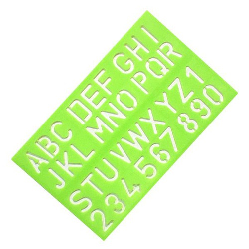ABC Lettering Stencils size-1” – Green