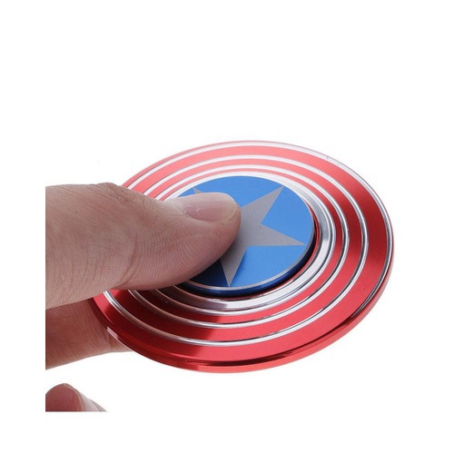 Captain America Metallic Fidget Spinner – Red & Blue
